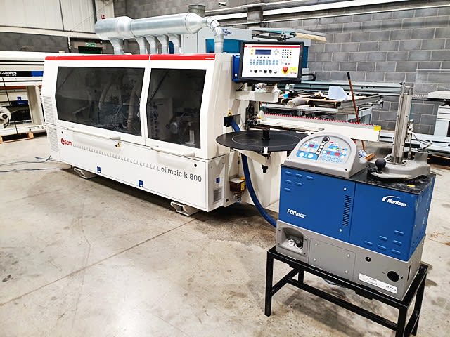 Односторонний Кромкооблицовочный Станок SCM K800 E + NORDSON PU