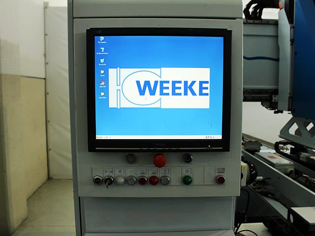 Durchlaufbohr- und Dübeleintreibanlage WEEKE + BARGSTEDT PROFILINE BST 750; P TTL401/12
