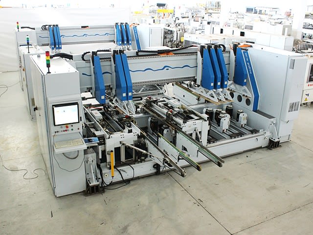 Durchlaufbohr- und Dübeleintreibanlage WEEKE + BARGSTEDT PROFILINE BST 750; P TTL401/12
