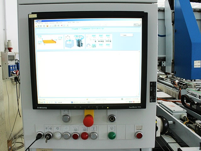 Durchlaufbohr- und Dübeleintreibanlage WEEKE + BARGSTEDT PROFILINE BST 750; P TTL401/12