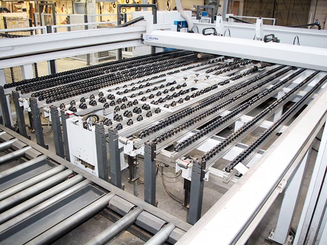 Plattensäge in Winkelausführung HOLZMA HKL 11/43/22/L