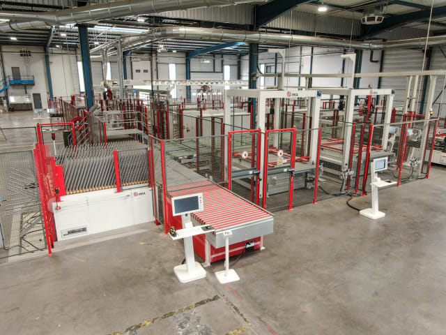Complete BATCH 1 Production Line IMA CUTTING,EDIGING,DRILLING LINE