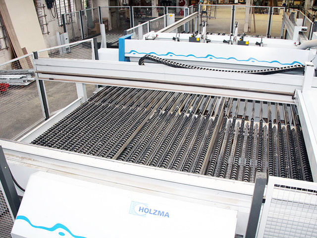 Plattensäge in Winkelausführung HOLZMA HKL 11/43/22/L