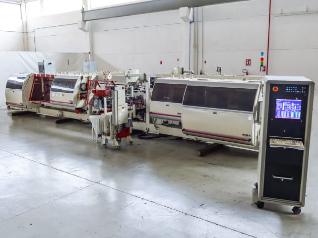 Doppelseitige Kantenanleimmaschine IMA COMBIMA/K/IT/R75/1075/V/R3