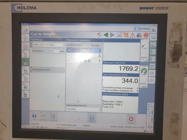 前上料裁板锯机 HOLZMA HPP530/32/32/P