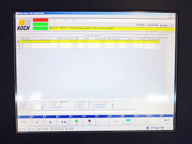 자동 스피닝 머신 KOCH SPRINT-PTP-2/1800