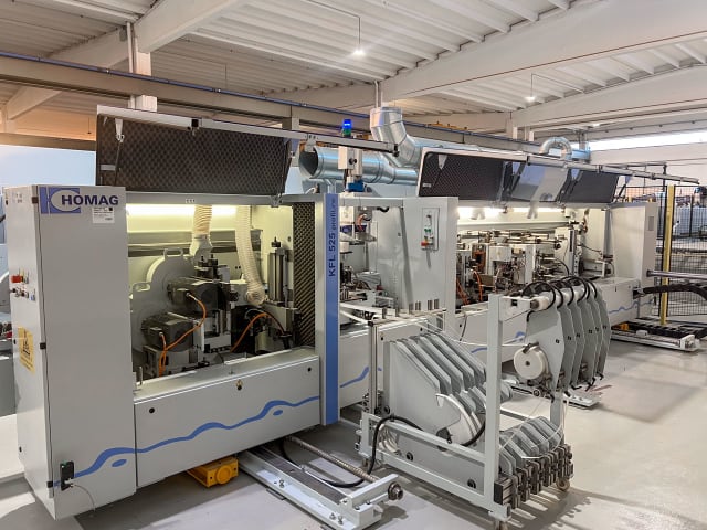 Squaring/Edgebanding Line HOMAG + LIGMATECH KFL 525 + KFL 526