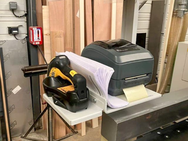 자동 창고가있는 빔 패널 톱 BIESSE SELCO SK 450