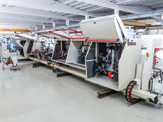 Doppelseitige Kantenanleimmaschine IMA COMBIMA/K/IT/R75/1075/V/R3