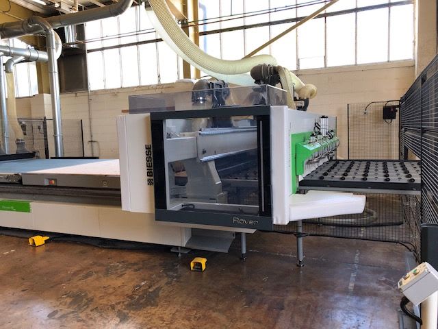 Centro di lavoro con piano NESTING BIESSE ROVER B 2231 NESTING LINE