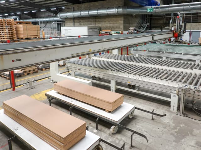 Squaring/Edgebanding and Drilling Line IMA COMBIMA SYSTEM/I/R75/1170/F/R3