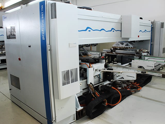 Durchlaufbohr- und Dübeleintreibanlage WEEKE + BARGSTEDT PROFILINE BST 750; P TTL401/12