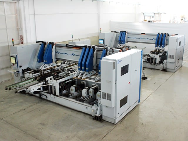 Durchlaufbohr- und Dübeleintreibanlage WEEKE + BARGSTEDT PROFILINE BST 750; P TTL401/12