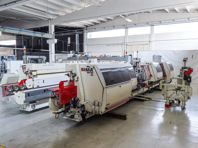 Doppelseitige Kantenanleimmaschine IMA COMBIMA/K/IT/R75/1075/V/R3