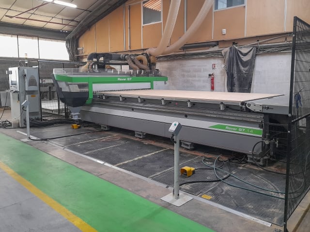 네스팅 작업대가 있는 머시닝 센터 BIESSE ROVER G 714