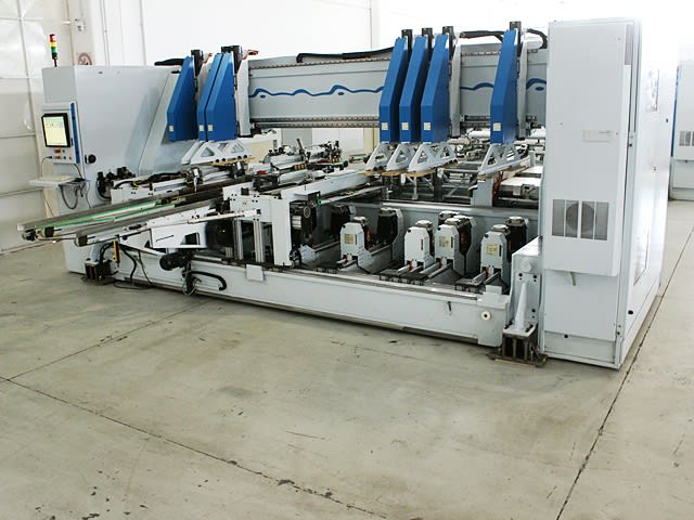 Durchlaufbohr- und Dübeleintreibanlage WEEKE + BARGSTEDT PROFILINE BST 750; P TTL401/12