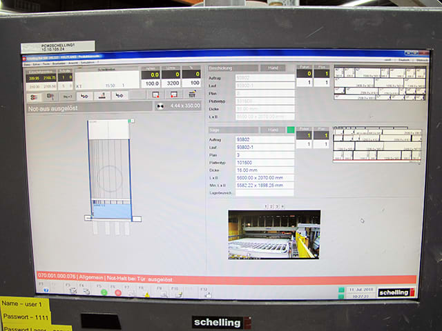 Plattensäge mit automatischer Beschickung SCHELLING FH 4 580
