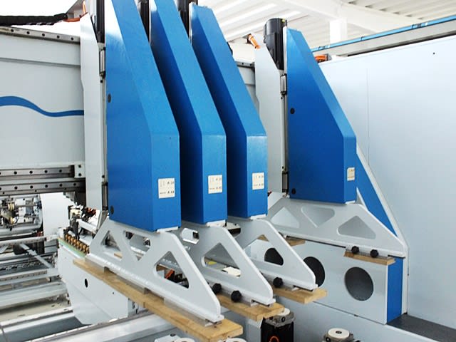 Durchlaufbohr- und Dübeleintreibanlage WEEKE + BARGSTEDT PROFILINE BST 750; P TTL401/12