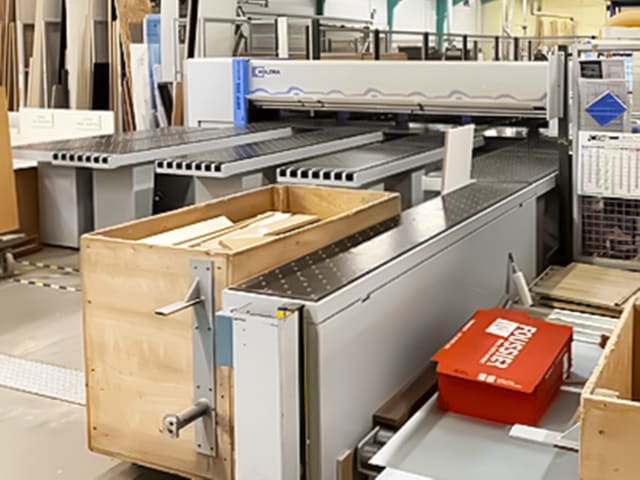 Beam panel saw with automatic warehouse HOLZMA HPP 380/43/43 + TLF