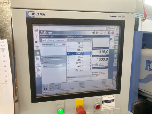 Piły Panelowe Z Przednim Załadunkiem HOLZMA HPP 350/43/43/L