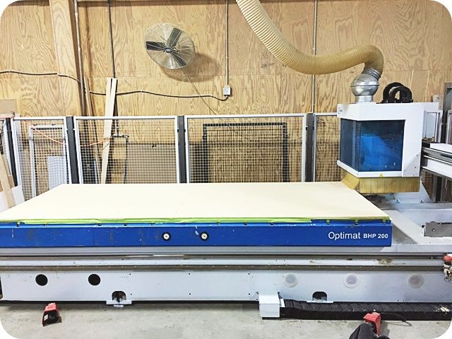 Centro di lavoro con piano NESTING WEEKE BHP 200