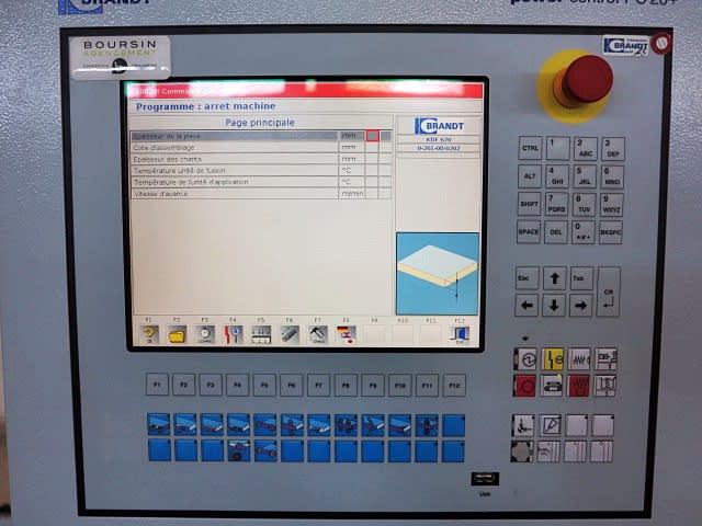 Einseitige Kantenanleimmaschine BRANDT KDF 670 PROFILINE