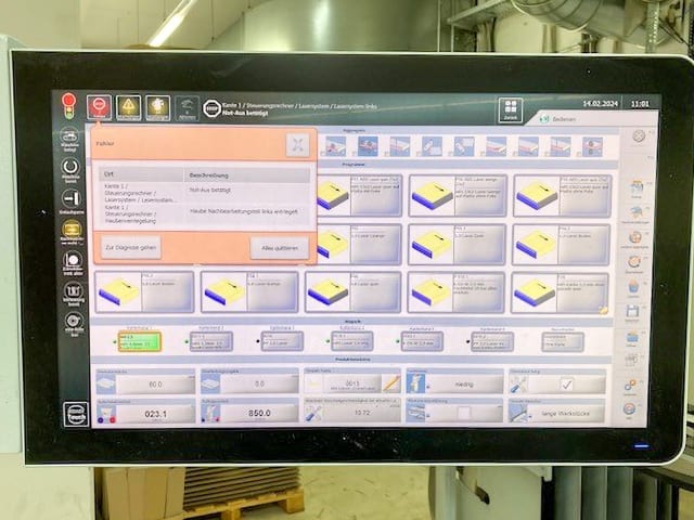 Einseitige Kantenanleimmaschine HOMAG KAL 310 + ZHR 05