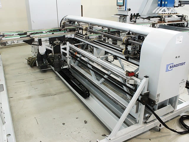 Durchlaufbohr- und Dübeleintreibanlage WEEKE + BARGSTEDT PROFILINE BST 750; P TTL401/12
