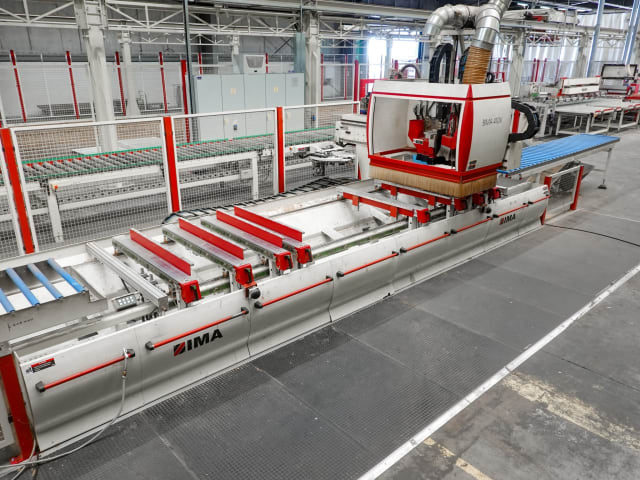 Squaring/Edgebanding and Drilling Line IMA COMBIMA SYSTEM/I/R75/1170/F/R3