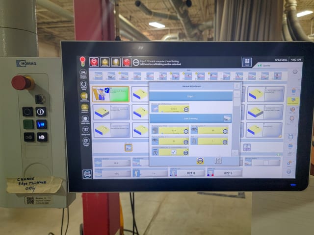 Single Sided Edgebanders HOMAG + LIGMATECH KAL 210 + ZHR 01