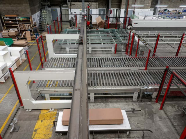 Squaring/Edgebanding and Drilling Line IMA COMBIMA SYSTEM/I/R75/1170/F/R3
