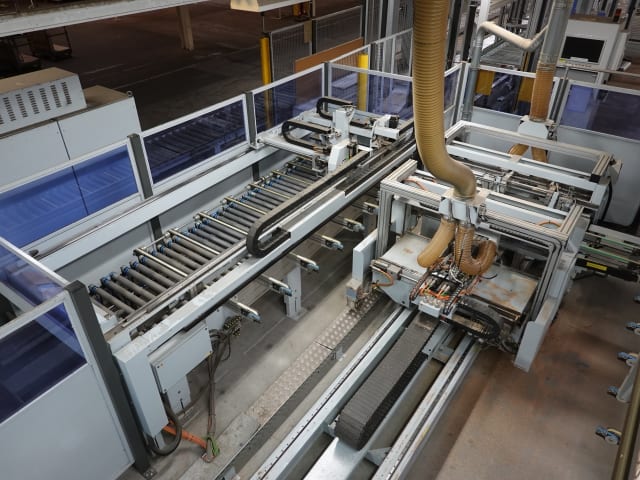 bargstedt + weeke - tbp411+bhh - 钻孔与嵌入生产线 per lavorazione legno