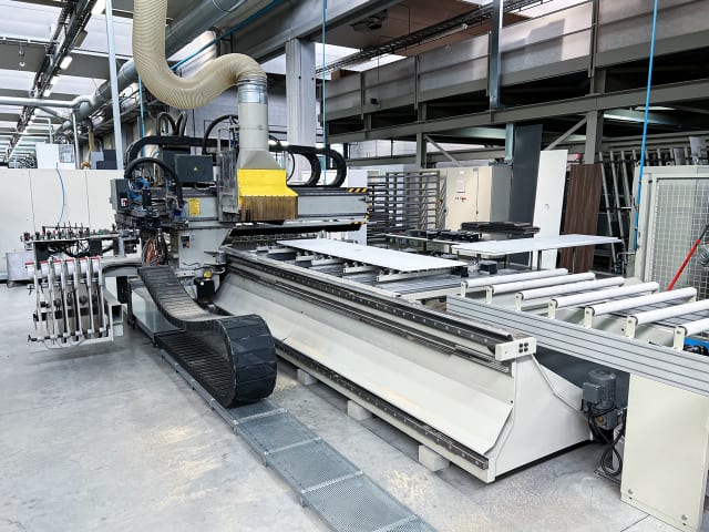 homag - baz 20/50/14 - beam panel saws with automatic warehouse per lavorazione legno