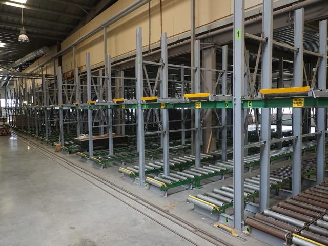 cmb - 2-layer idler roller conveyors - transfer per lavorazione legno