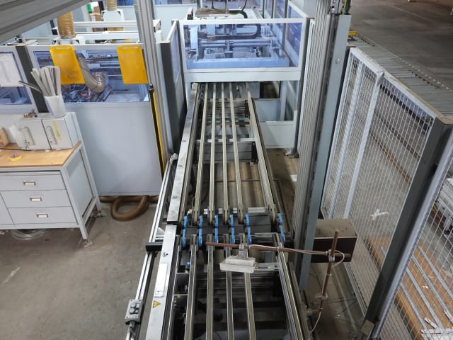 bargstedt + weeke - tbp411+bhh - linea di foratura e inserimento per lavorazione legno