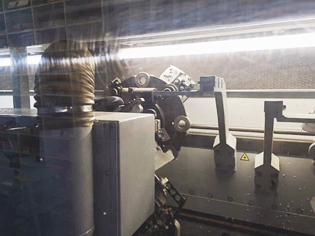 homag + weeke - bst 500+fpr620 - edge banding line for narrow pieces per lavorazione legno