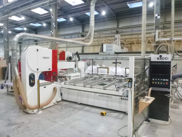 bacci - master/cut - cnc machine centers with pod and rail per lavorazione legno