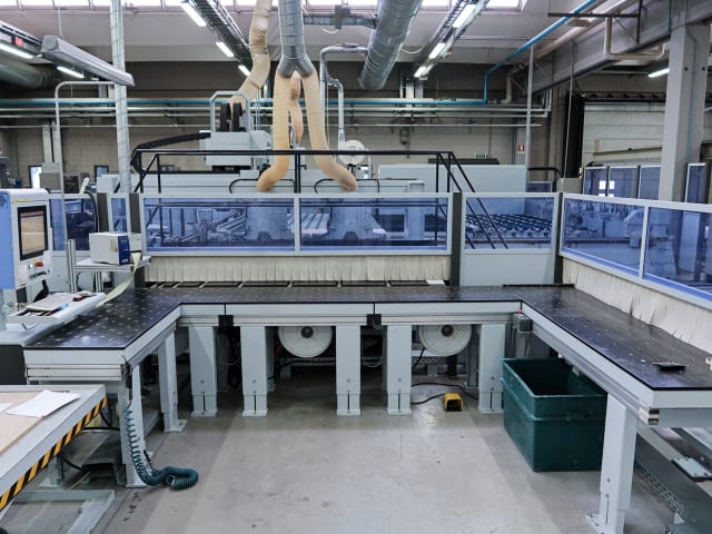 weeke - profi bhc912/43/25 - beam panel saws with automatic warehouse per lavorazione legno