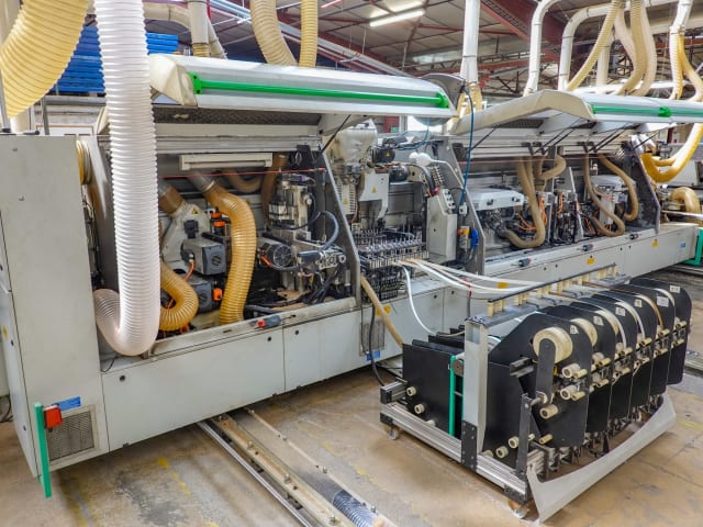 biesse - rbo - stream sb2 9.5 - squaringedgebanding line per lavorazione legno