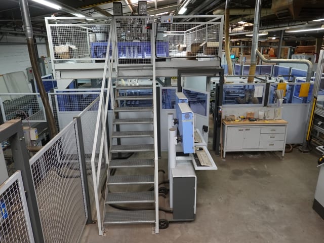 bargstedt + weeke - tbp411+bhh - ligne de percage tourillonage per lavorazione legno