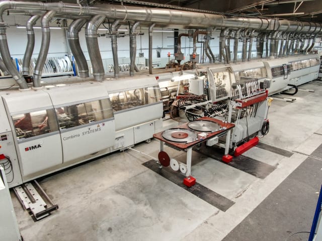 ima + meinert - combima-system/ii 1950-a - squaringedgebanding line per lavorazione legno