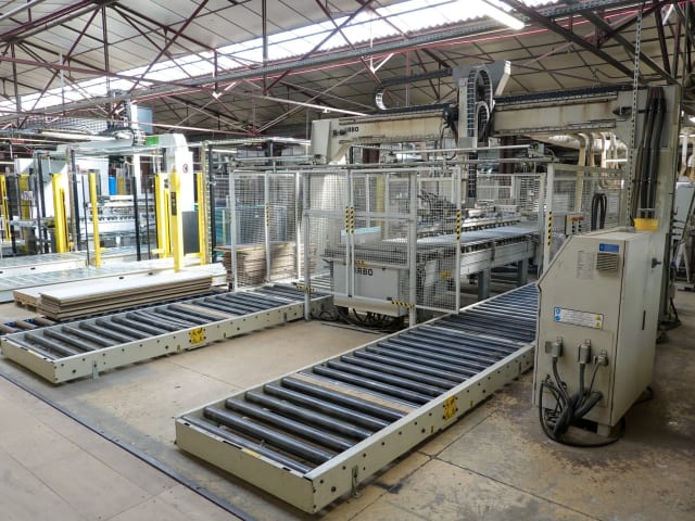 biesse - rbo - stream sb2 9.5 - squaringedgebanding line per lavorazione legno