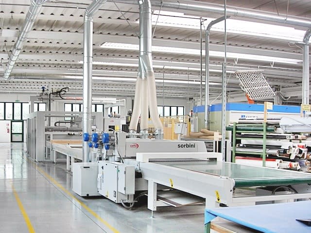 wemhoener + cefla + giardina - kt-m-15 + dualtech - ligne de pressage per lavorazione legno