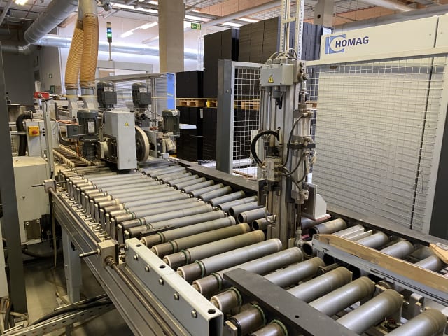 homag + weeke - bst 500+fpr620 - edge banding line for narrow pieces per lavorazione legno