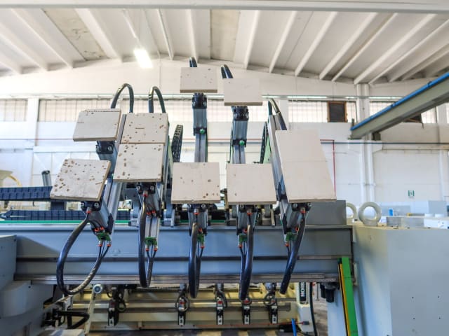 biesse - techno fdt - ligne de percage tourillonage per lavorazione legno