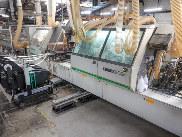 biesse - rbo - stream sb2 9.5 - squaringedgebanding line per lavorazione legno