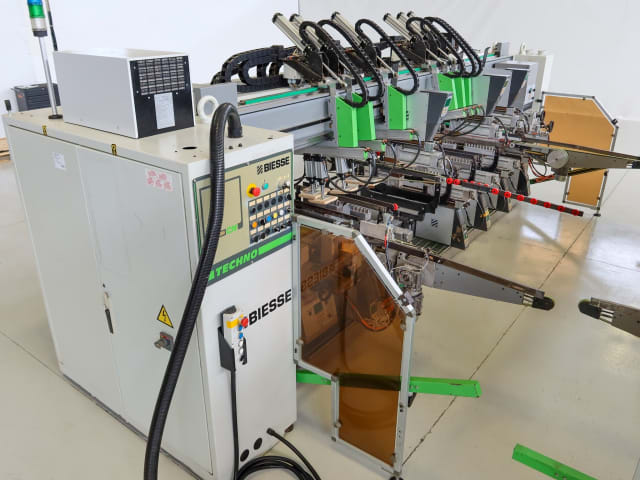 biesse - techno fdt - ligne de percage tourillonage per lavorazione legno