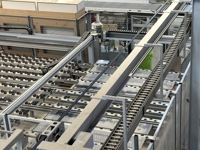 bargstedt + holzma - hpp300 + tlf210 - plattensäge mit automatischem lager per lavorazione legno