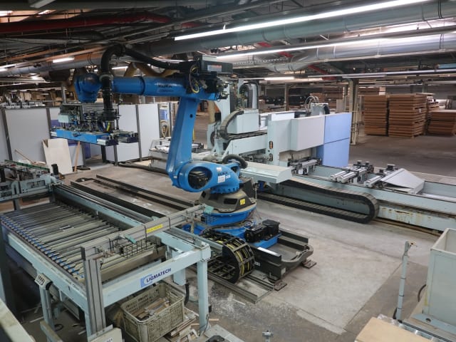 homag + kuka - bmg 512 + kr 120 - centro di lavoro con automazione per lavorazione legno