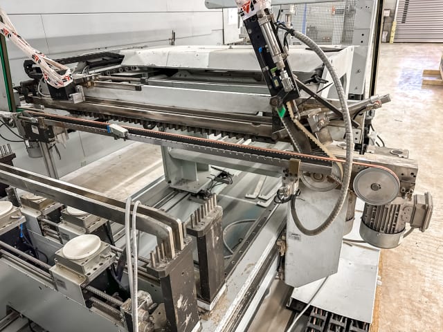 homag + weeke - bst 500+fpr620 - edge banding line for narrow pieces per lavorazione legno